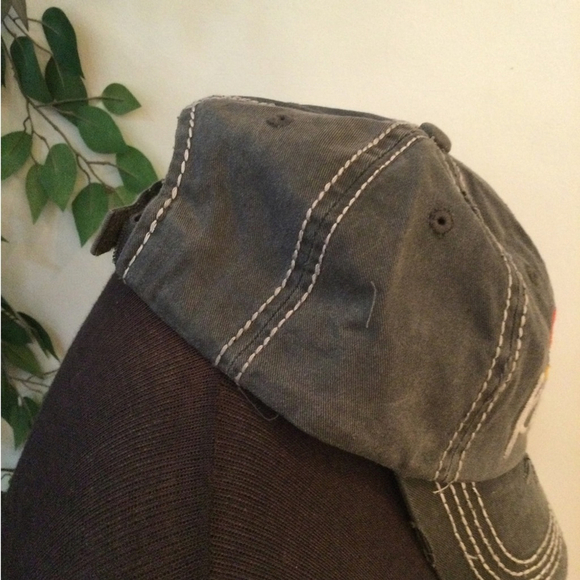 SOLD The Spring Shop Gray Distressed 'Sun Kissed' Cap One Size Fits Most - Picture 4 of 11
